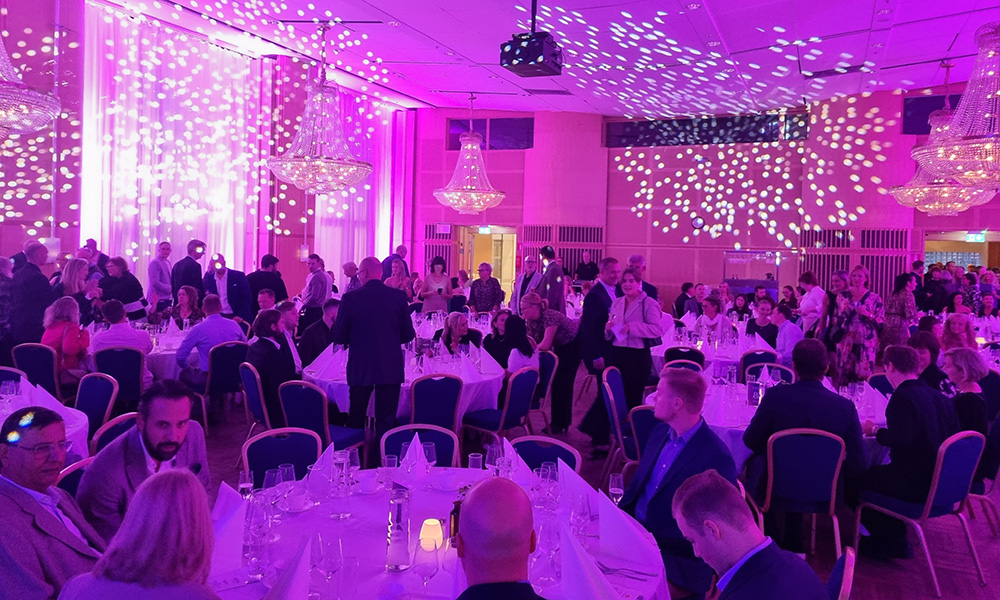 Middag och fest under JEWA-mässan